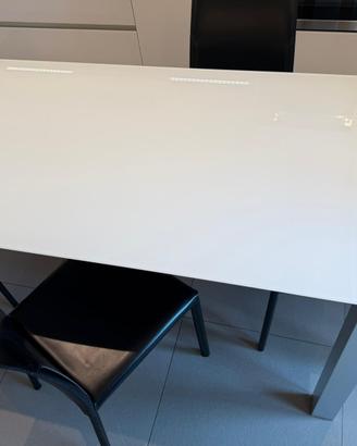 Tavolo in vetro e 4 sedie FIAM