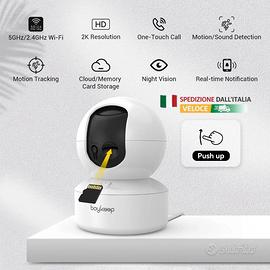 BoyKeep Telecamera WiFi 2K da Interno 360°