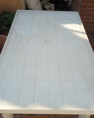 tavolo plastica da giardino  usato