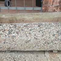 fioriera fioriere cemento sasso lavato