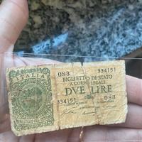 Biglietto di stato - 2 lire