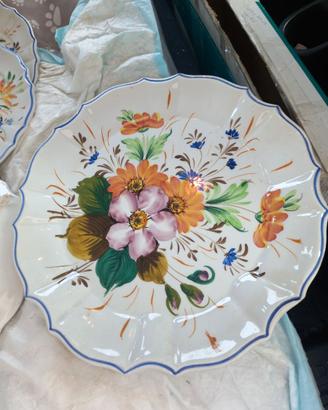 set 4 piatti ceramica di Bassano , anni 60