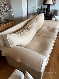 Divano KA 3 posti beige chiaro – 200 × 90 cm