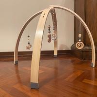 Palestrina arco gioco - legno naturale con sonagli