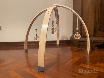 Palestrina arco gioco - legno naturale con sonagli