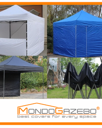 Gazebo 3x3 pieghevole richiudibile acciaio 3cm