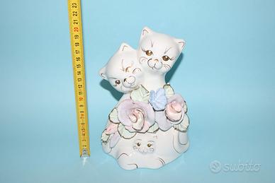 sculture e statuette a forma di gatto