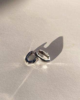 Orecchini huggies in argento