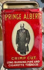 PRINCE ALBERT tabacco sigarette scatola latta