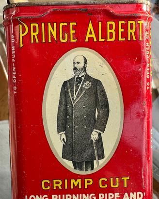 PRINCE ALBERT tabacco sigarette scatola latta