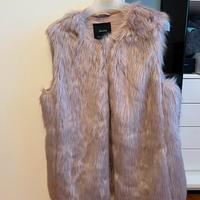 Giacca smanicata color rosa cipria