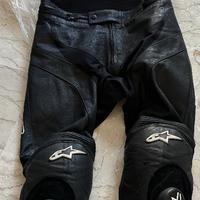 Pantaloni pelle moto Alpinestars tg.54, pochi mesi