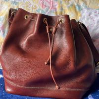 Borsa secchiello vera pelle