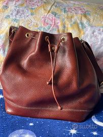 Borsa secchiello vera pelle