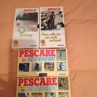 4 videocassette di pesca