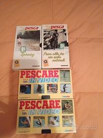 4 videocassette di pesca