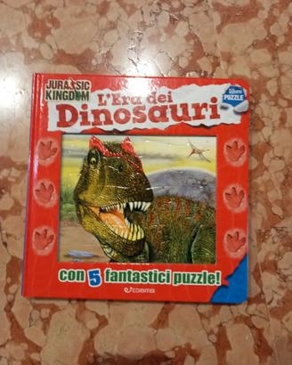 Libro puzzle L'era dei dinosauri 