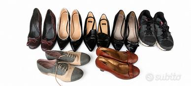 lotto 7 paia di scarpe usate 37-38