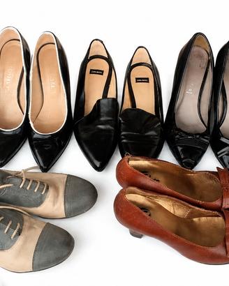 lotto 7 paia di scarpe usate 37-38