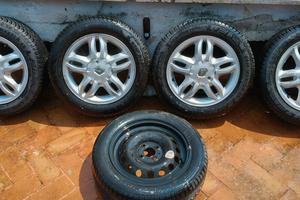 4 cerchi Clio 3 serie 3 + gomme + ruota scorta