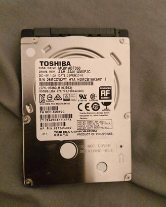 Toshiba disco rigido mq01abf050 500GB