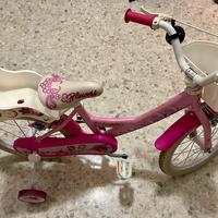 Bici bimba con rotelle delle principesse