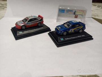 Cararama set Subaru Impreza Mitsubishi Lancer 1/72