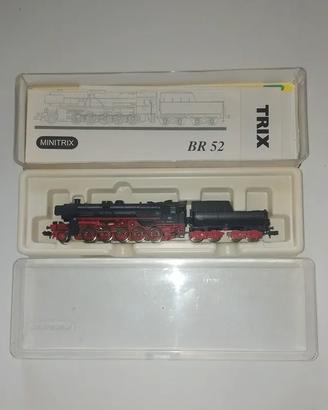 Locomotiva vintage TRIX Minitrix BR 52