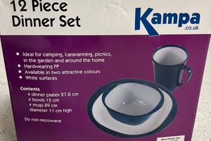 Set 12 pezzi per campeggio kampa