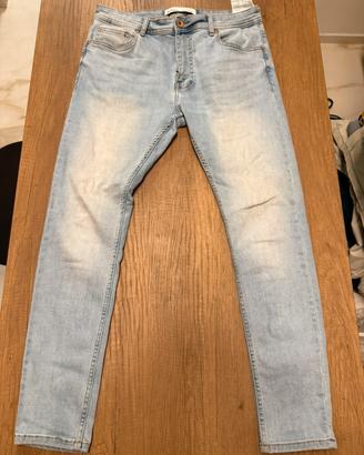 Jeans Bershka chiari slim/skinny - Taglia 42