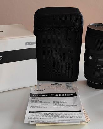 Sigma 18-35 mm attacco Nikon serie (ART)