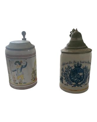 Coppia boccali ceramica Bavaria vintage