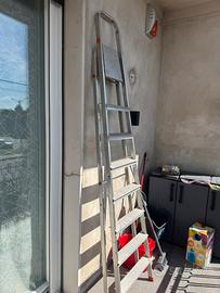 Scala 7 gradini in alluminio