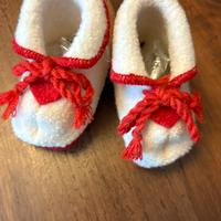 Scarpine in tessuto neonati