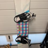 Snowboard Burton Feather 149 cm + attacchi Burton