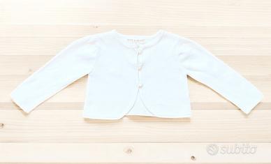 Cardigan bolero  100% cotone organico - 18-24 mesi