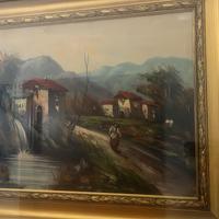 Quadro cornice in legno lavorata