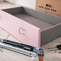 4 Cassetti completi con guide Salice soft-close