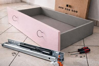 4 Cassetti completi con guide Salice soft-close