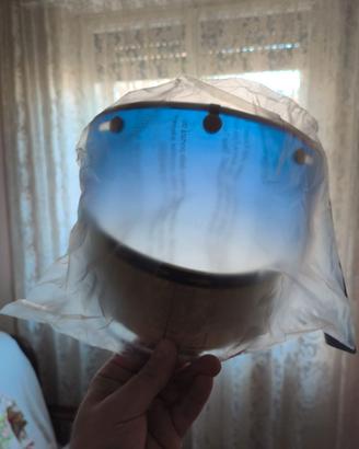 Bell Custom 500 Visiera Bubble 3-snap, Blue. Nuova