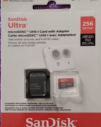 Scheda di memoria SanDisk Ultra 256Gb