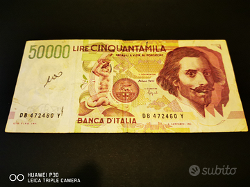 50000 lire bernini