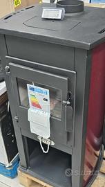Stufa a Legna 9kw Ventilata Piastra scalda 