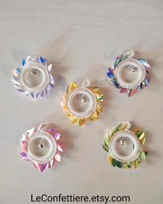 Bomboniere fai da te, con ciondolo acchiappasole 