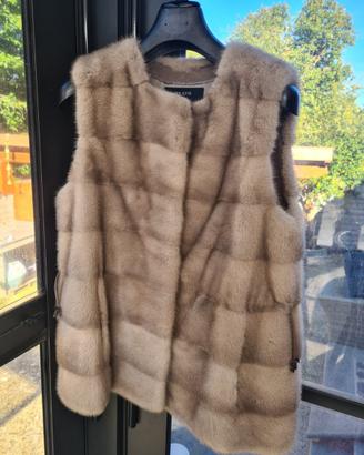 Gilet in pelliccia di visone di alta qualità
