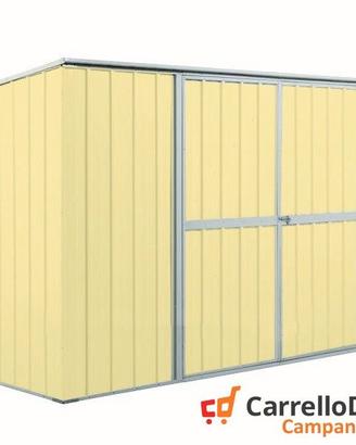 Casetta giardino in Acciaio 345x186cm - 6mq beige