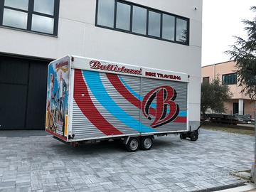 Rimorchio furgonato trasporto cose