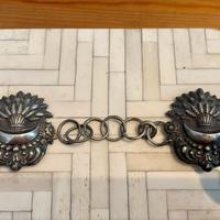 Anrica fibbia mantello argento fine ‘800 - ‘900