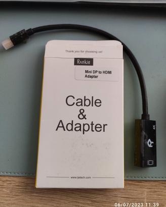 cavo MiniDP (Mini DisplayPort) - HDMI 4k Rankie