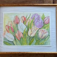 Cornice con dipinto a mano